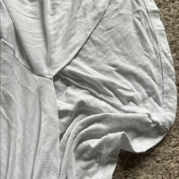 Torrid White V-Neck Super Soft Tee - Picture 4 of 4